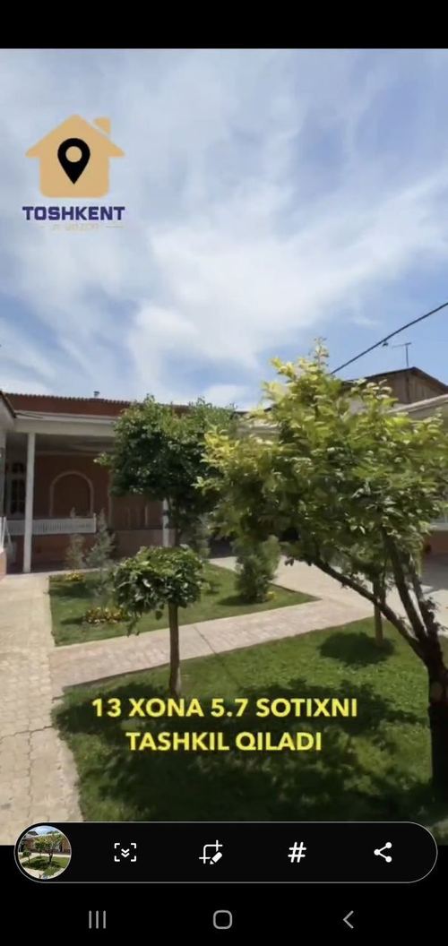 Olmazor tumanida 5'7 sotix sotiladi